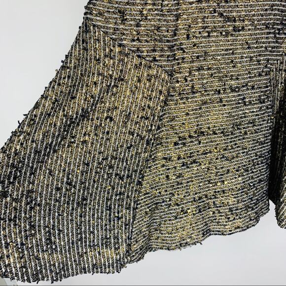 Trina Turk Gold Black Boucle Halter Neck Dress Small - Picture 8 of 9